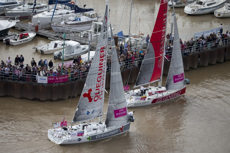 Depart de la Solitaire du Figaro Eric Bompard cachemire 2015 - Pauillac le 31/05/2015