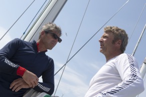 Neutralisation de la 2eme etape de la Solitaire du Figaro - Eric Bompard cachemire a la Corogne (Espagne) - le 08/06/2015