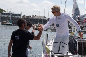 Ambiance avant le depart de la 3eme etape de la Solitaire du Figaro - Eric Bompard cachemire entre La Cornouaille et Torbay (Angleterre) - Concarneau le 14/06/2015