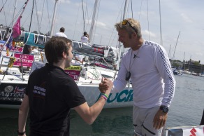 Ambiance avant le depart de la 3eme etape de la Solitaire du Figaro - Eric Bompard cachemire entre La Cornouaille et Torbay (Angleterre) - Concarneau le 14/06/2015