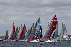 Depart de la 3eme etape de la Solitaire du Figaro - Eric Bompard cachemire entre La Cornouaille et Torbay (Angleterre) - Concarneau le 14/06/2015