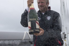 Yann Elies (Groupe Queguiner-Leucemie Espoir) Vainqueur de la 3eme etape de la Solitaire du Figaro - Eric Bompard cachemire entre La Cornouaille et Torbay (Angleterre) - le 17/06/2015