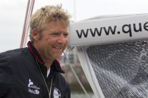 Yann Elies (Groupe Queguiner-Leucemie Espoir) Vainqueur de la 3eme etape de la Solitaire du Figaro - Eric Bompard cachemire entre La Cornouaille et Torbay (Angleterre) - le 17/06/2015