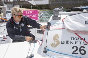 Ambiance sur les pontons avant le depart de la 4eme etape de la Solitaire du Figaro - Eric Bompard cachemire entre Torbay (Angleterre) et Dieppe - Torbay le 21/06/2015