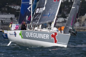 Depart de la 4eme etape de la Solitaire du Figaro - Eric Bompard cachemire entre Torbay (Angleterre) et Dieppe - Torbay le 21/06/2015