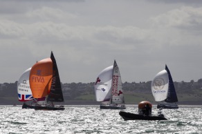 Depart de la 4eme etape de la Solitaire du Figaro - Eric Bompard cachemire entre Torbay (Angleterre) et Dieppe - Torbay le 21/06/2015