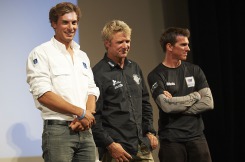 Remise des prix de la Solitaire du Figaro - Eric Bompard cachemi