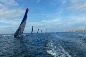 Départ Trophée Azimut - vu du Queguiner Leucémie Espoir