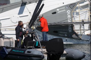 Test de Jauge à 90° - Imoca Quéguiner-Leucemie Espoir - Skipper : Yann Elies - Lorient le 18/04/2016