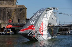 Test de Jauge à 90° - Imoca Quéguiner-Leucemie Espoir - Skipper : Yann Elies - Lorient le 18/04/2016