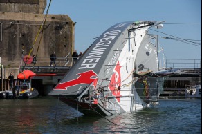 Test de Jauge à 90° - Imoca Quéguiner-Leucemie Espoir - Skipper : Yann Elies - Lorient le 18/04/2016