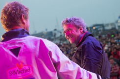 Yann Elies, skipper du monocoque Imoca Queguiner-Leucemie Espoir, 5eme du Vendee Globe 2016-2017 en 80j 3h 11m et 9s- Les Sables d Olonne le 25/01/2017