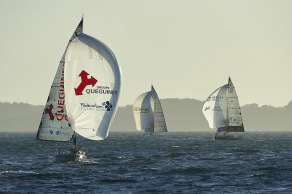 Yann Elies (Queguiner-Leucemie Espoir) lors de la 3ème étape de la Solitaire URGO Le Figaro