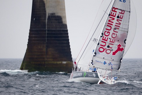 Yann Elies (Queguiner - Leucemie Espoir) lors de la 4ème étape de la Solitaire URGO Le Figaro