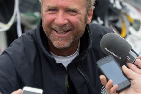 Yann Elies (Queguiner-Leucemie Espoir) 6eme de la 4eme etape de la Solitaire Urgo Le Figaro - Dieppe le 23/06/2017