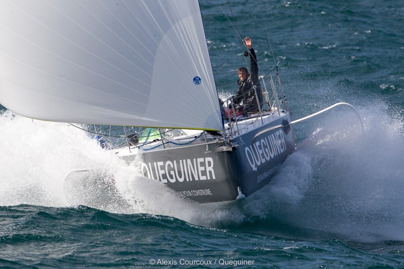 Tanguy Le Turquais, skipper du Figaro Beneteau 3 Queguiner - saison 2019 - En mer le 13/03/2019