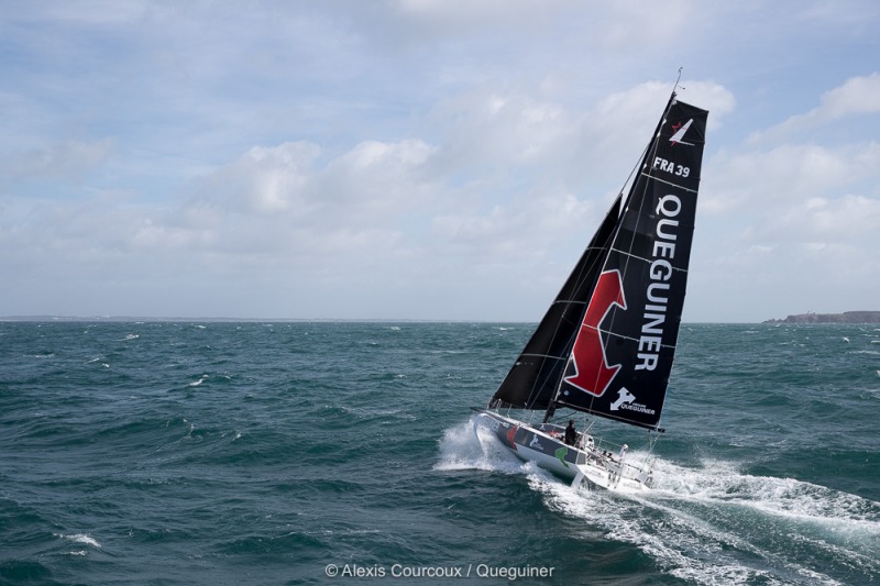 Tanguy Le Turquais, skipper du Figaro Beneteau 3 Queguiner - saison 2019 - En mer le 13/03/2019