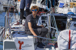 Samedi 14 septembre 2019, la Trinité sur mer, Tour de Bretagne Voile 2019, arriées de la dernière étape Lorient-La Trinité sur Mer. QUEGUINER-KAYAK,LE TURQUAIS Tanguy et BERRY Luke.