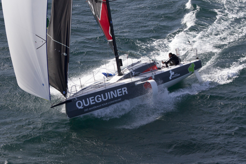 Tanguy Le Turquais, skipper du Figaro Beneteau 3 Queguiner - saison 2019 - En mer le 13/03/2019