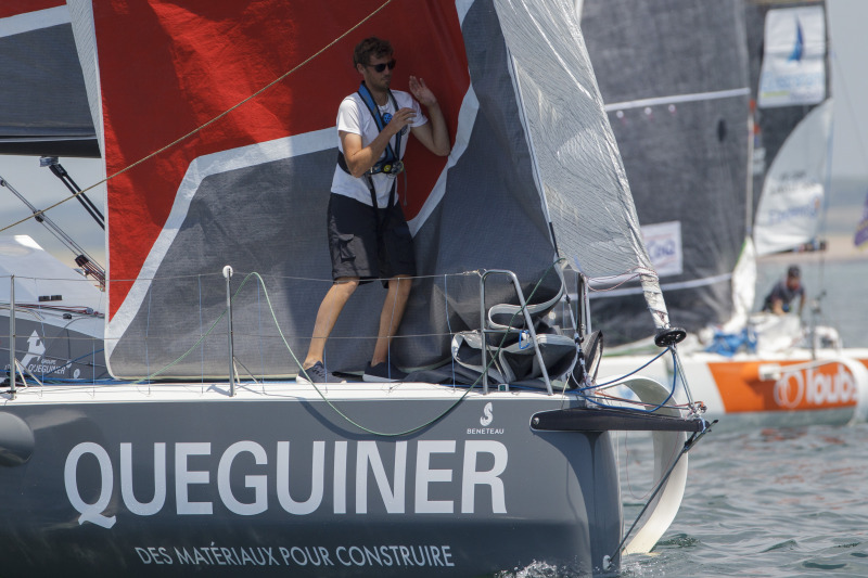 Tanguy Le Turquais (Queguiner-Kayak) au depart de la Solo Maitre Coq - Les Sables d Olonne le 25/06/2020