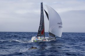 Tanguy Le Turquais (Groupe Queguiner-Innoveo) lors de la 1ere etape de la Solitaire du Figaro - le 01/09/2020