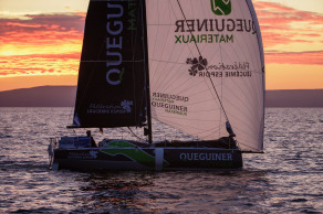 Yann Elies (Queguinber Materiaux-Leucemie Espoir) lors de la 2eme etape de la Solitaire du Figaro entre Saint-Quay-Portrieux et Dunkerque - le 07/09/2020