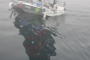 Tanguy Le Turquais (Groupe Queguiner-Innoveo) lors de la 3eme etape de la Solitaire du Figaro entre Dunkerque et Saint-Nazaire - le 15/09/2020