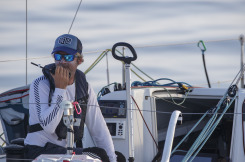 Yann Elies (Queguiner Materiaux-Leucemie Espoir) lors de la 3eme etape de la Solitaire du Figaro entre Dunkerque et Saint-Nazaire - le 16/09/2020