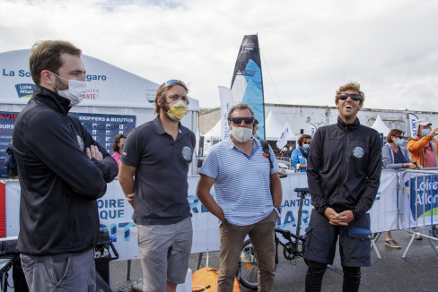 Ambiance avant le Depart de la 3eme etape de la Solitaire du Figaro 2020 - Saint-Nazaire le 19/09/2020