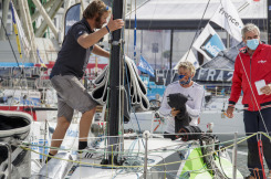 Ambiance avant le Depart de la 3eme etape de la Solitaire du Figaro 2020 - Saint-Nazaire le 19/09/2020