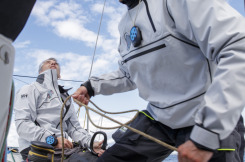 Tanguy Le Turquais et Corentin Douguet à bord du Figaro Quéguiner - Innoveo