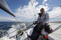 Tanguy Le Turquais et Corentin Douguet à bord du Figaro Quéguiner - Innoveo