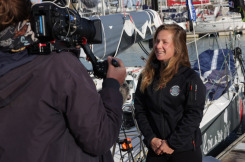 Elodie Bonafous au départ de la Solo Maître CoQ 2022