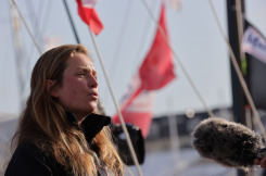 Elodie Bonafous au départ de la Solo Maître CoQ 2022